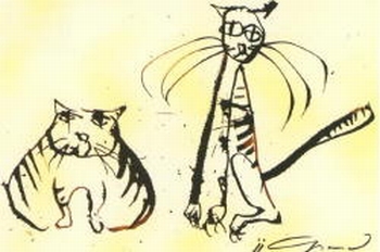 578 -Deux chats