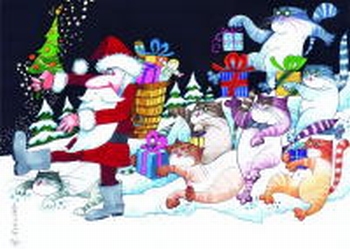798 -Noël - Les "cadeauxchats"