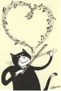 1024 -Chat jouant par coeur