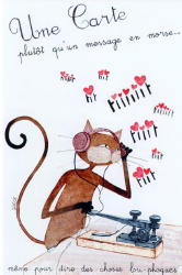 1309 -Une carte plutôt qu un message en morse