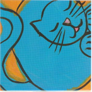 2408 -Le chat turquoise / Mette Galatius