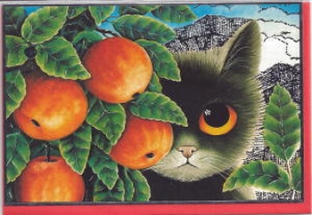 3735 -Carte postale double avec enveloppe