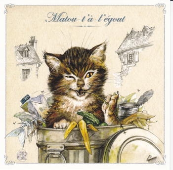 3034 -Carte postale carrée et enveloppe