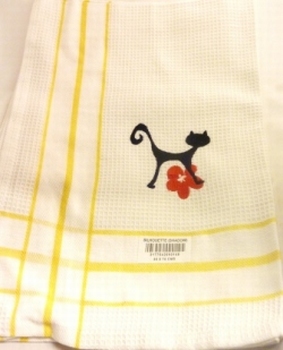 960 -Torchon en nid d'abeille
