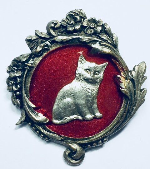 480- Broche vintage émail