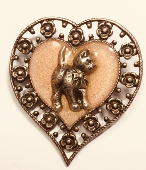 487- Broche vintage émail