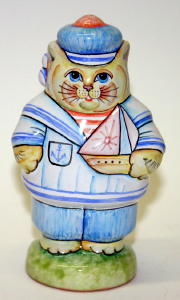 916 -Chat habillée en petit marin